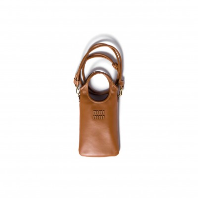 MIU MIU LEATHER SMARTPHONE CASE 5ZT08M (21*12.5cm)
